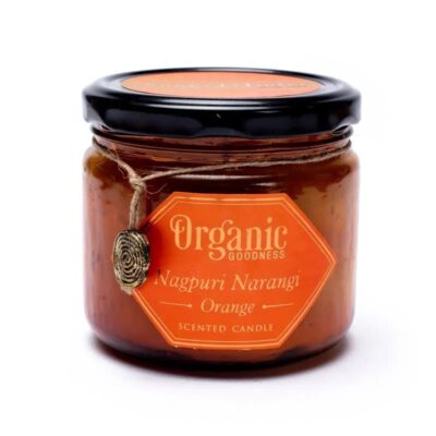 Vela Natural de Cera de Soja con Naranja