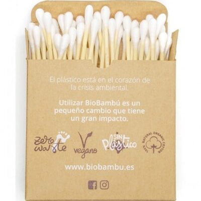 Biobambú - Bastoncillos de Bambú y Algodón Ecológico