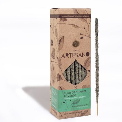 Incienso Artesano Flor de Champa y Té Verde – Buenas Vibraciones