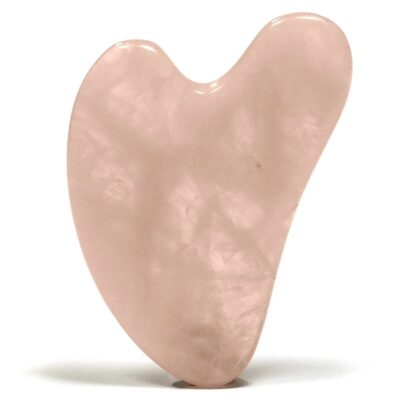 Piedra de Masaje Gua Sha de Cuarzo Rosa