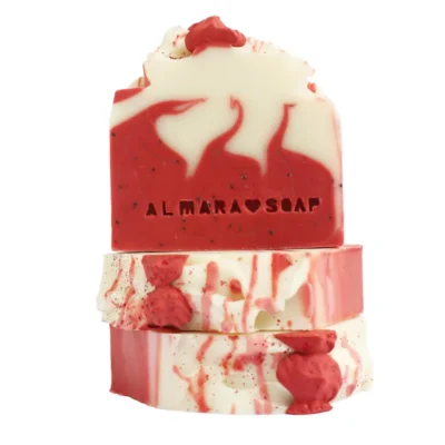 Jabón Artesanal de Fresas y Nata