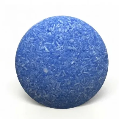 Champú Sólido con Índigo y Lavanda Matizante para Pelo Blanco o con Canas