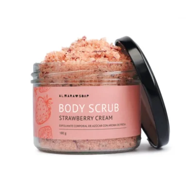 Exfoliante corporal de Azúcar y Sal Marina | Fresa