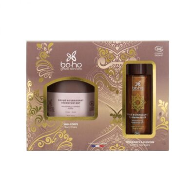 Cofre Regalo Natural Bálsamo Nutritivo + Aceite Iluminador Gold