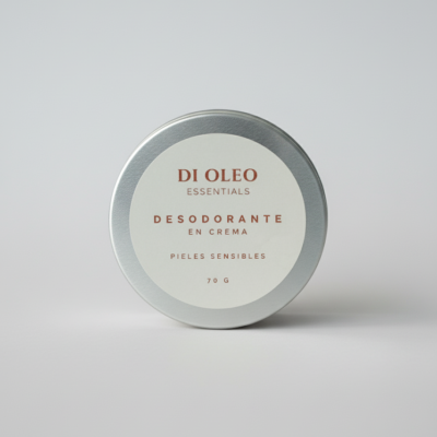 Desodorante Natural en Crema para Pieles Sensibles sin Bicarbonato