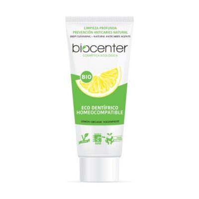 Pasta de Dientes Natural Sin Flúor con Limón y Té Verde 100 ml