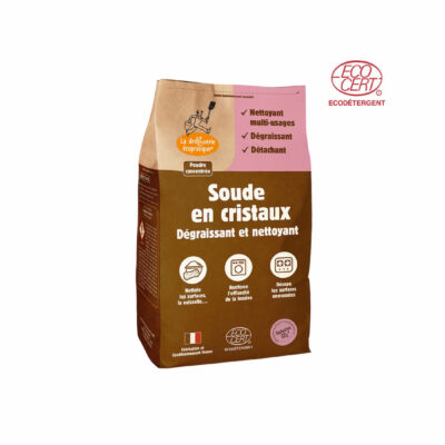 Carbonato de sodio concentrado para limpieza doméstica en envase kraft de 1 kg