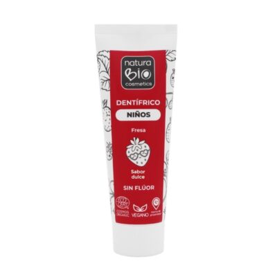 Pasta de Dientes Infantil Sin Flúor Sabor Fresa 75 ml